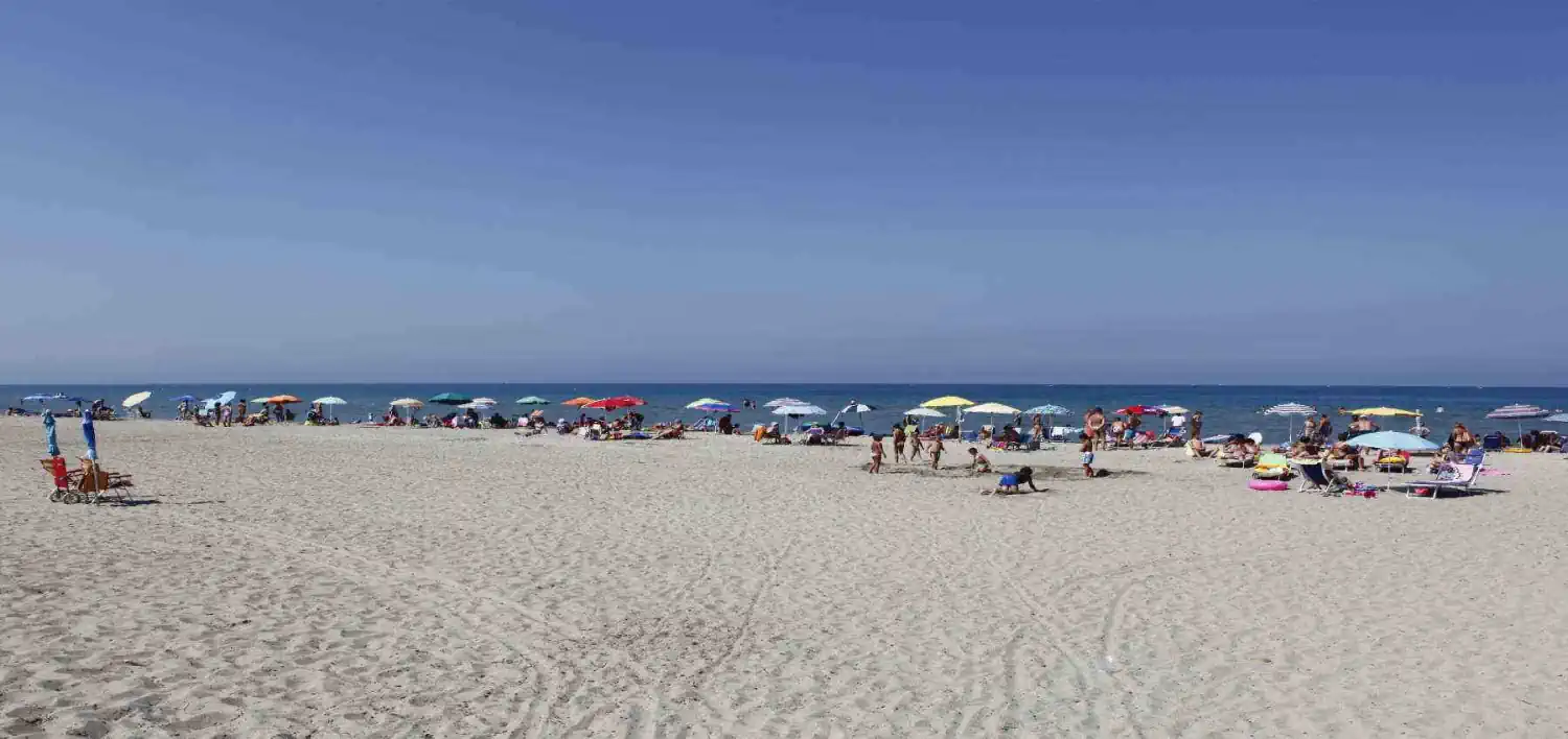 The campsite by the sea in Tuscany